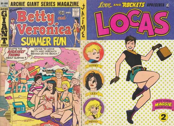 Betty and Veronica 1997 comic and Brazilian edition of Locas