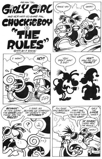 A Peter Bagge and Eric Reynolds collab in Measles number 4. Reynolds also inked a lot of Bagge’s work in Hate!