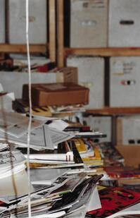 A pile of stuff at Fantagraphics in 1997