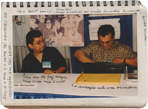 Jaime and Gilbert Hernandez at the 1997 San Diego Comic Con